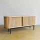 Aida TV Console Dual Tone Vintage Kayu Solid Aida TV Console Dual Tone Vintage Kayu Solid