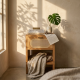 Aima Bedside Nakas Minimalis 1 Laci Anyaman