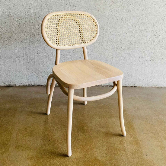Alano Chair Solid Base Kursi Makan Kombinasi Rotan