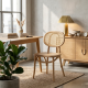 Alano Chair Solid Base Kursi Makan Kombinasi Rotan