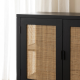 Alba Cabinet Black & Bleach 90 x 45 x 90 cm