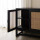 Alba Cabinet Black & Bleach 90 x 45 x 90 cm
