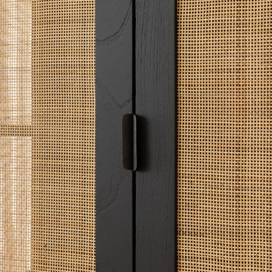 Alba Cabinet Black & Bleach 90 x 45 x 90 cm