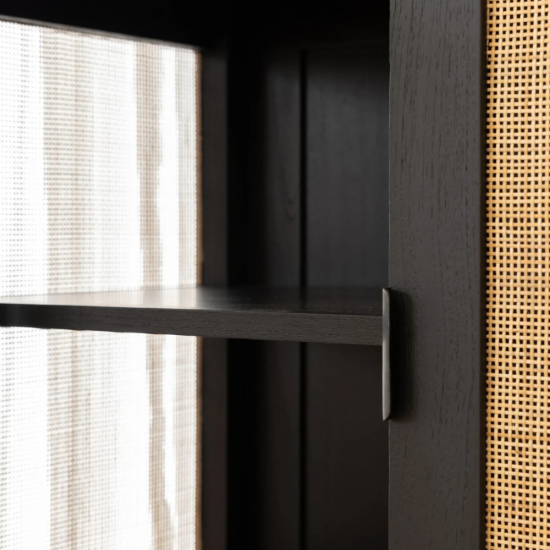 Alba Cabinet Black & Bleach 90 x 45 x 90 cm