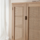 Alba Reclaimed Teak Rattan Cabinet