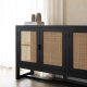 Alda 4-Door Buffet – Black & White
