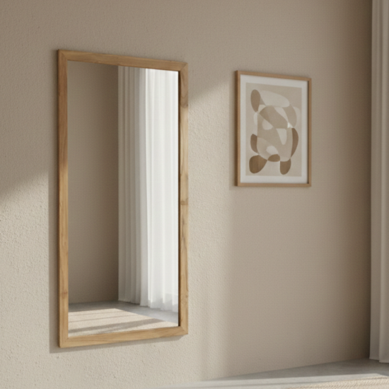 Alfrena Reclaimed Teak Mirror Natural