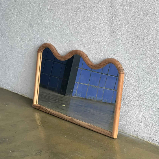 Alika Mirror Cermin Dinding Gantung Kayu Jati Alika Mirror Cermin Dinding Gantung Kayu Jati