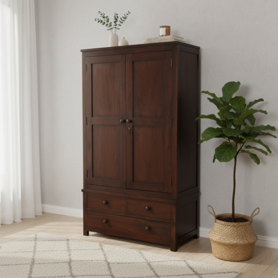 Almari Pakaian Minimalis Modern Boho