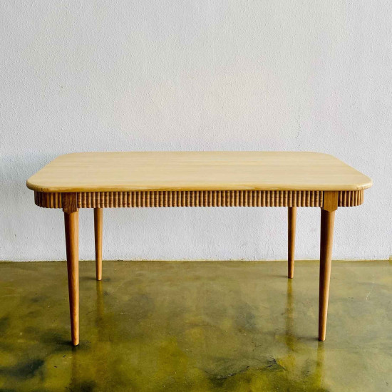 Amani Dining Table Meja Makan Retro Minimalis