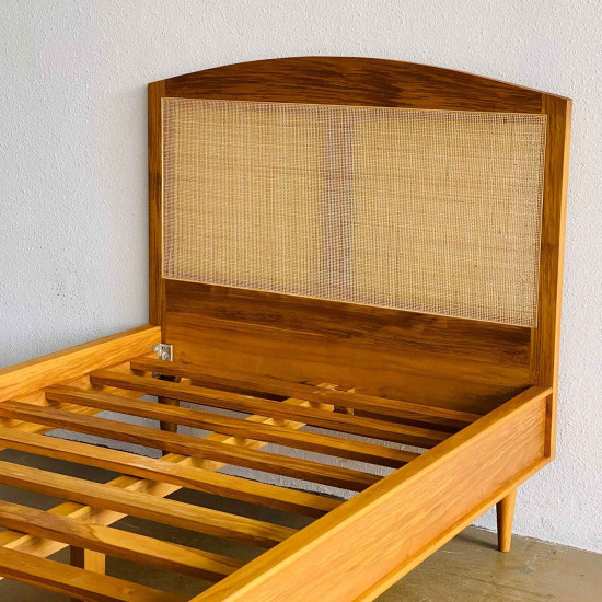 Amar Bed Dipan Tempat Tidur Single Jati Kombinasi Rotan Amar Bed Dipan Tempat Tidur Single Jati Kombinasi Rotan