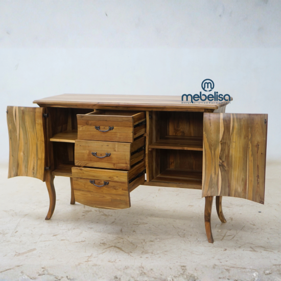 Antique Sideboard Living Room Teak Wood Recycle Jepara