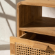 Aolani Teak and Rattan Bedside Table