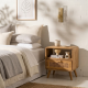 Aolani Teak and Rattan Bedside Table