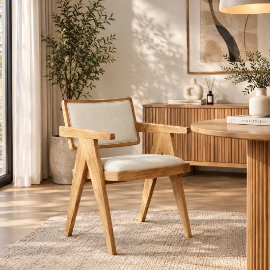 Arm Chair Kursi Makan Nyaman Scandinavian Style