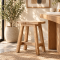 Artisan Reclaimed Teak Wood Stool