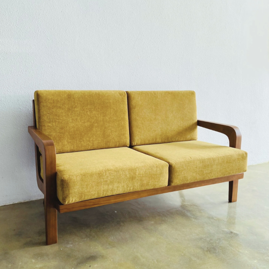 Atama Sofa Minimalis Modern 2 Seater Rangka Jati