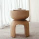 Aura Accent Stool Suar Wood