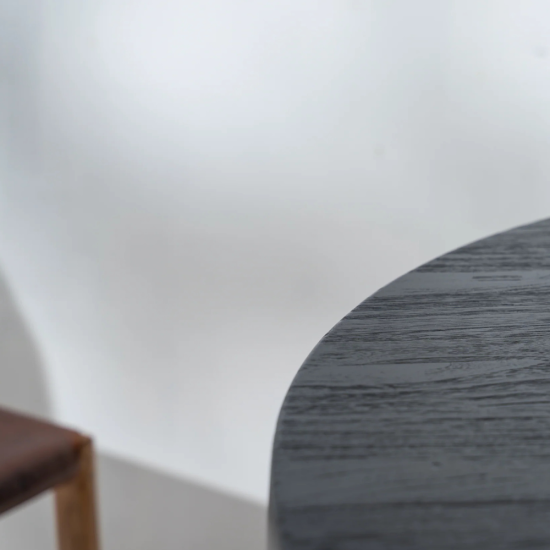 Avus Round Dining Table in Black