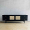 Ayanda TV Console Bufet TV Retro 2 Pintu Anyaman