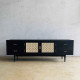 Ayanda TV Console Bufet TV Retro 2 Pintu Anyaman