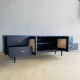 Ayanda TV Console Bufet TV Retro 2 Pintu Anyaman