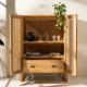 Baes Rattan and Recycled Teak Cabinet