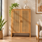 Baes Rattan and Recycled Teak Cabinet