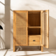 Baes Rattan and Recycled Teak Cabinet