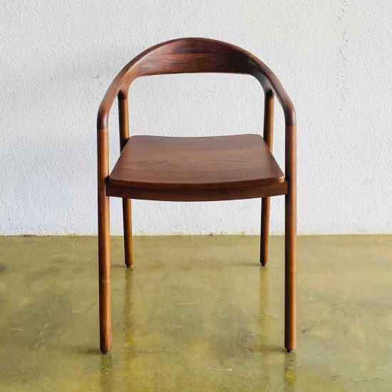 Bambor Chair Kursi Makan Cafe Kayu Jati Solid Base