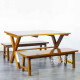Bangku Meja Makan Taman Outdoor Minimalis Kayu Jati Solid Bangku Meja Makan Taman Outdoor Minimalis Kayu Jati Solid