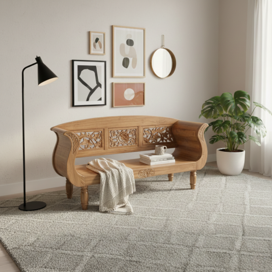 Bangku Santai Madura Kayu Jati