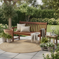 Bangku Taman Kayu Jati Amherst