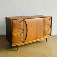 Basil Sideboard Bufet Retro Minimalis Kayu Jati Solid