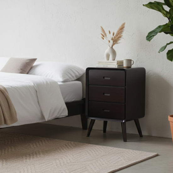 Bedside Table Jati Retro Liberti