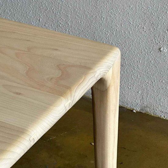 Bita Dining Table Meja Makan Retro Natural Bleaching