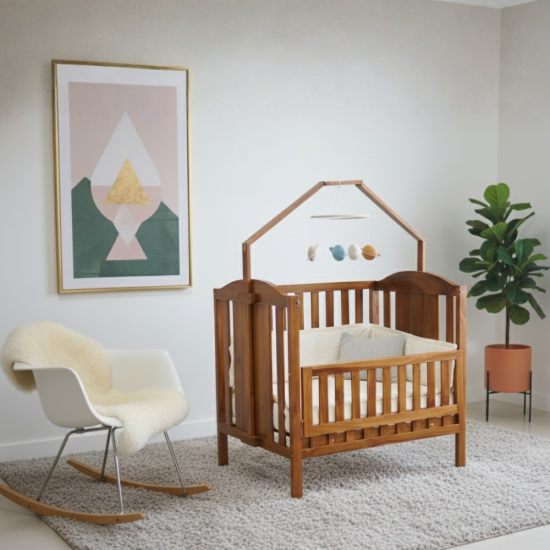 Box Tempat Tidur Bayi Minimalis Kayu Jati Jepara
