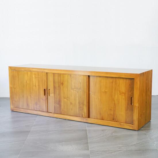 Bufet Panjang Meja TV Modern Minimalis Kayu Solid