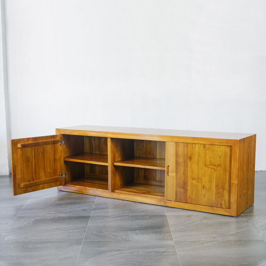Bufet Panjang Meja TV Modern Minimalis Kayu Solid