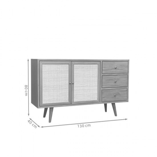 Bufet Kayu Minimalis Modern Scandinavian