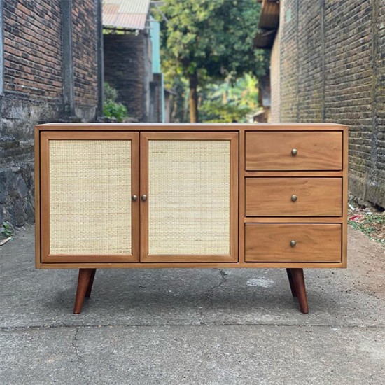 Bufet Kayu Minimalis Modern Scandinavian