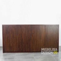 Bufet Panjang Minimalis Kayu Jati 4 Pintu Salur