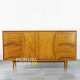 Bufet Retro Mid-Century Minimalis Kayu Jati Solid