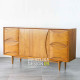 Bufet Retro Mid-Century Minimalis Kayu Jati Solid
