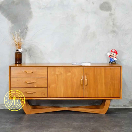 Bufet Ruang Tamu Meja TV Kaki Silang 2 Pintu Bufet Ruang Tamu Meja TV Kaki Silang 2 Pintu