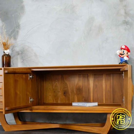 Bufet Ruang Tamu Meja TV Kaki Silang 2 Pintu Bufet Ruang Tamu Meja TV Kaki Silang 2 Pintu