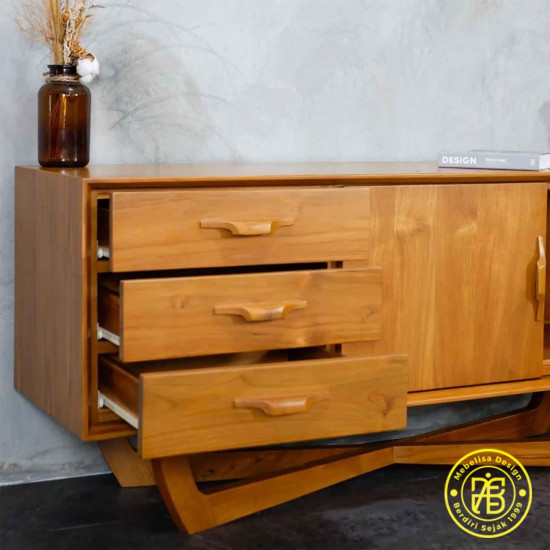 Bufet Ruang Tamu Meja TV Kaki Silang 2 Pintu Bufet Ruang Tamu Meja TV Kaki Silang 2 Pintu