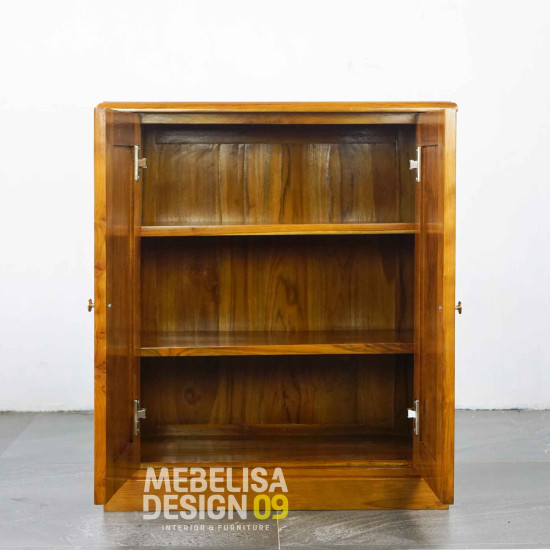 Cabinet Lemari Sepatu Sandal Kayu Jati Minimalis