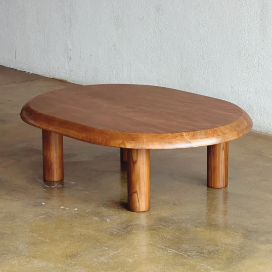 Chonky Coffee Table Meja Ruang Tamu Kayu Solid Jati