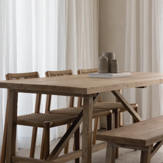 Coastal Dining Table Reclaimed Teak